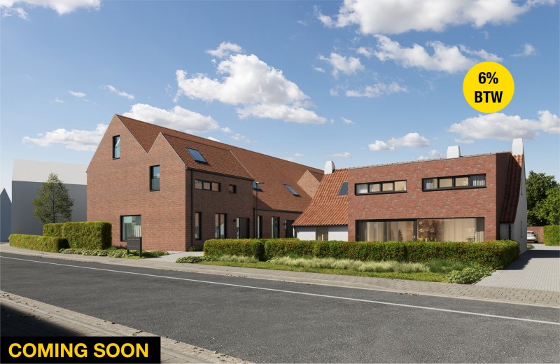 COMING SOON – Prachtig nieuwbouwproject met 6 woningen in Assebroek
