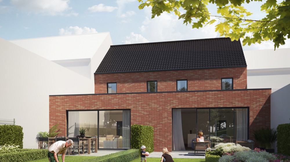 Twee woningen met tuin & garage in Wevelgem