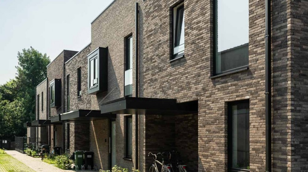 Moderne nieuwbouwwoningen op het Eilandje te Gent