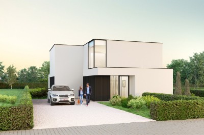 Prachtige nieuwbouwvilla op unieke bouwgrond (2020m²) in Rumbeke